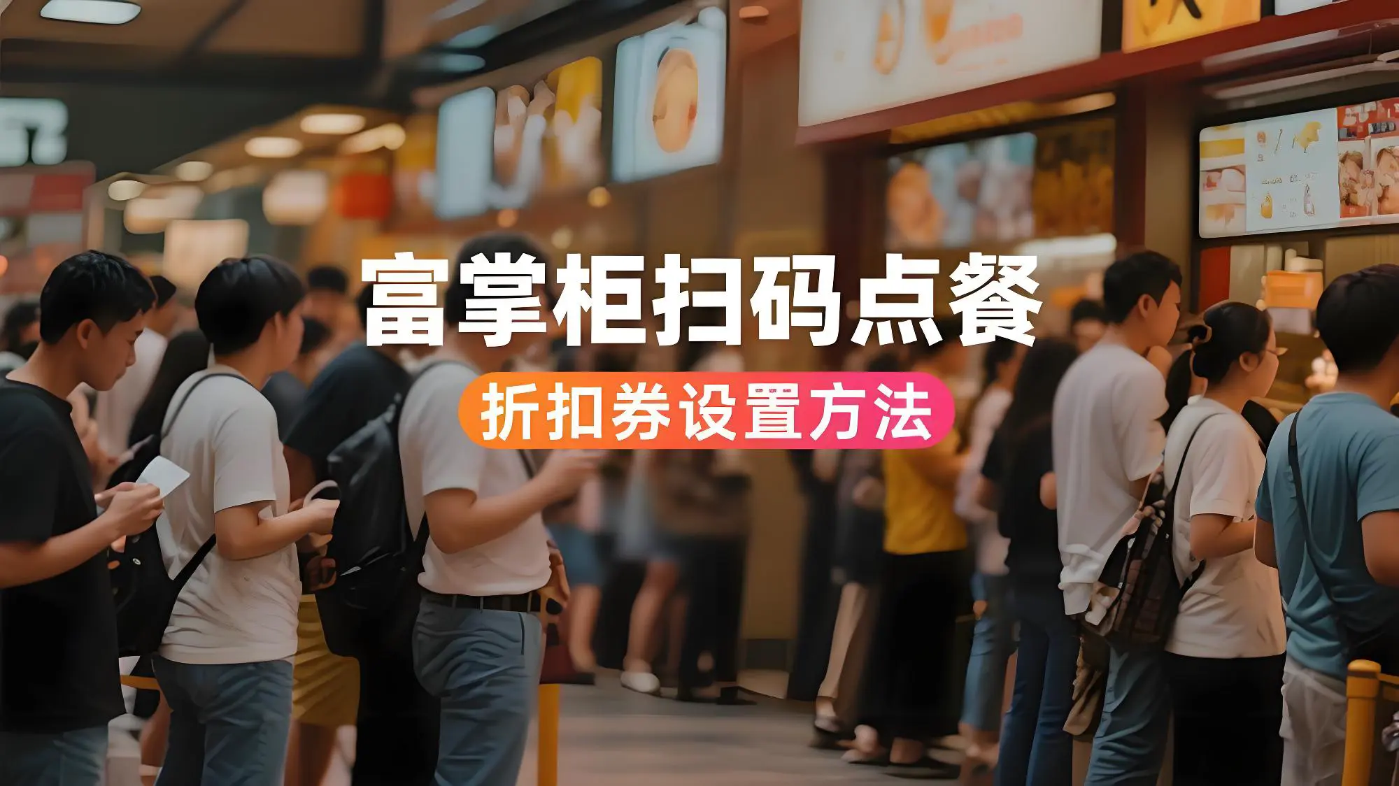 富掌柜扫码点餐商家如何设置折扣券提升顾客体验与复购率？