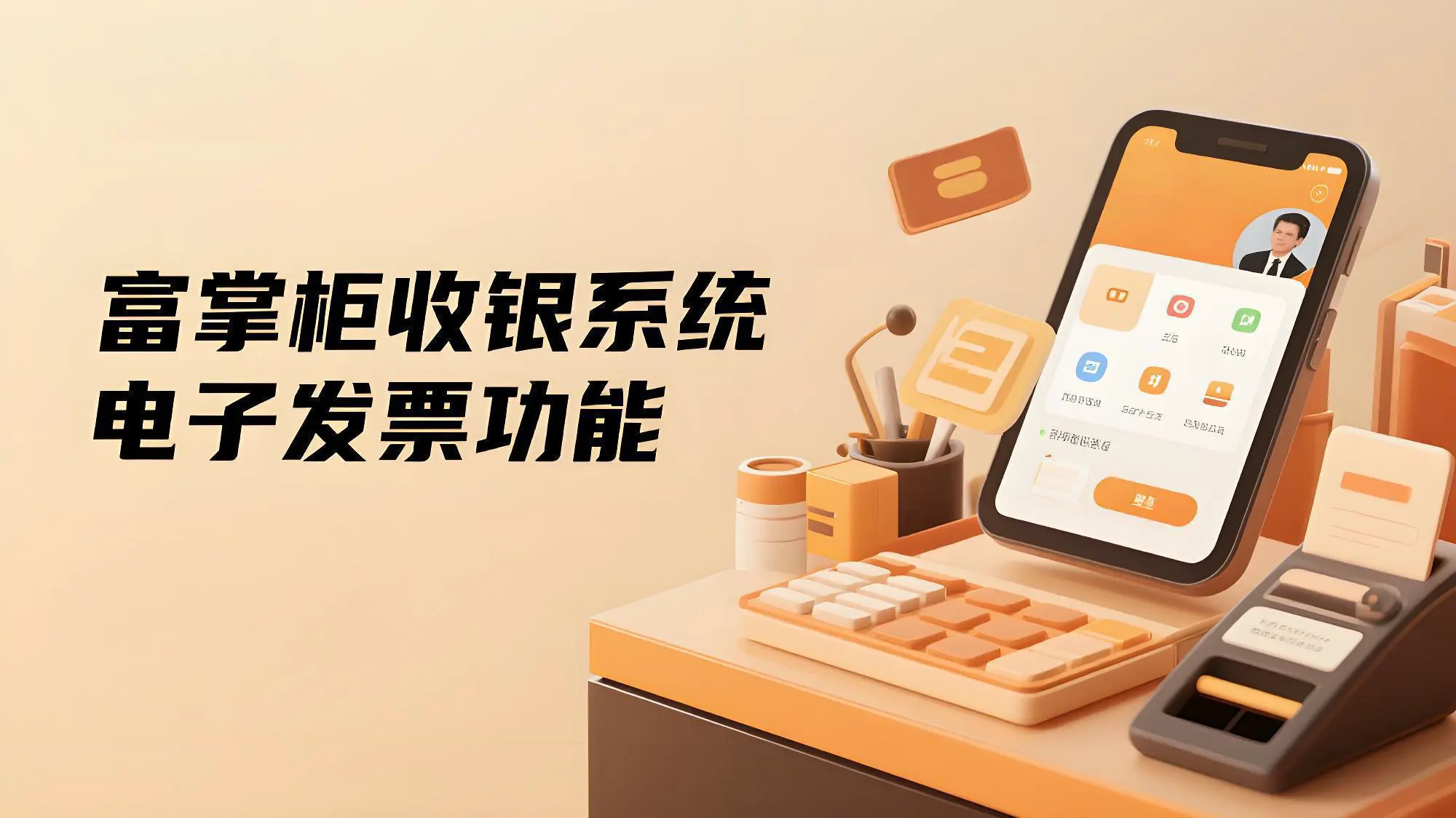 富掌柜收银系统有电子发票功能吗?如何开通以及使用?